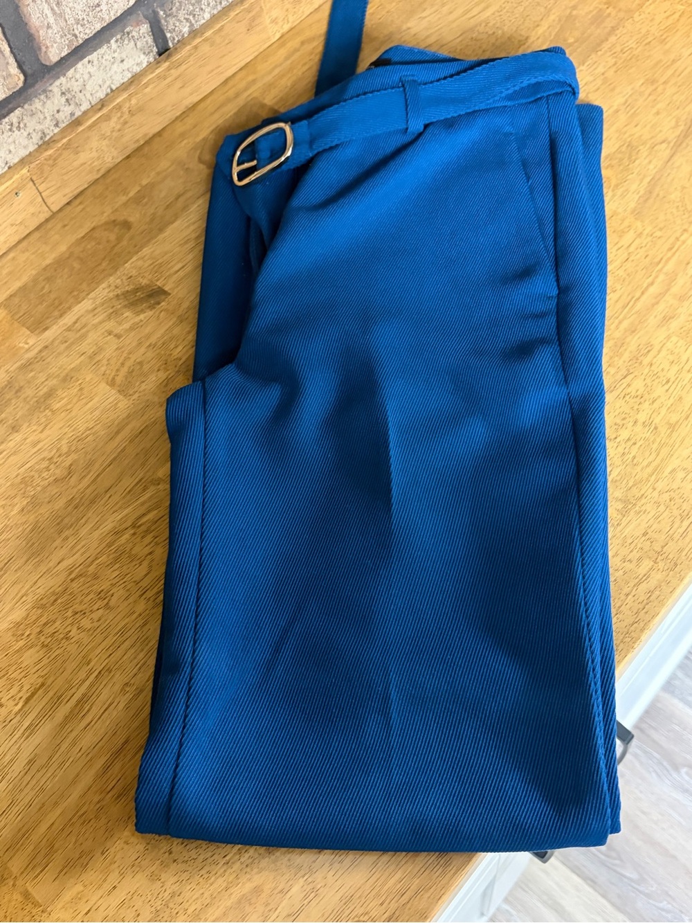 NWOT Ann Taylor Teal Blue Dress Pants with Belt
